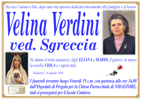 manifesto funebre di Verdini Velina