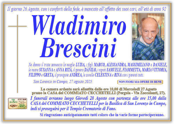 Necrologio di Wladimiro Brescini
