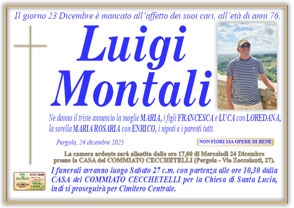 Necrologio di Luigi Montali